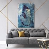 Pablo Picasso: Women Blue Nude Artistic Famous Painting Photo Print Canvas Wall Posters - Image 5