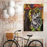 Pablo Picasso: Weeping Woman Artistic Famous Painting Photo Print on Canvas Wall Posters - Image 4