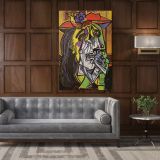 Pablo Picasso: Weeping Woman Artistic Famous Painting Photo Print on Canvas Wall Posters