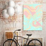 Modern Marble Painting Abstract Art Photo Print on Canvas with Frame Wall Mural - Image 4