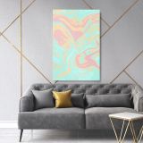 Modern Marble Painting Abstract Art Photo Print on Canvas with Frame Wall Mural - Image 3