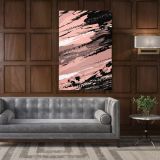 Modern Abstract Marble Painting Art Photo Print on Canvas with Frame Wall Mural