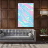 Marble Painting Art Photo Print on Canvas with Frame Wall Mural Hangings Canvas Gift