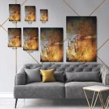 Modern Abstract Marble Painting Art Photo Print on Canvas with Frame Wall Mural Hangings Gift - Image 6