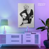 Black and White Canvas Marilyn Monroe Sexy Model Singer Nude Canvas Wall Art