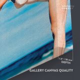Marilyn Monroe Canvas Beech Photoshoot Sexy Model Singer Nude Canvas Wall Art - Image 6