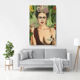 Frida Con Amigos High-Quality Canvas Wall Art - Image 3