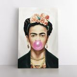 Self-Portrait Frida Con Amigos with Gum High-Quality wall art, for Feminist, Women Canvas Wall Art - Image 2