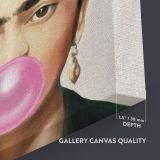 Self-Portrait Frida Con Amigos with Gum High-Quality wall art, for Feminist, Women Canvas Wall Art - Image 7