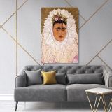 Frida Kahlo Autoportrait wall art, for Feminist, Women Empowerment, Wall Art Canvas Wall Art - Image 6