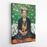 Frida Kahlo White Bench wall art on Canvas, Wall Art, Canvas, Art Canvas Wall Art