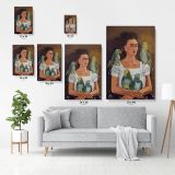 Frida Kahlo Self Portrait and Parrots Canvas Wall Art - Image 4