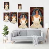 Frida Kahlo Portrait of an injury in white Canvas Wall Art - Image 4