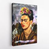 Frida Self-portrait Canvas Wall Art