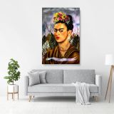 Frida Self-portrait Canvas Wall Art - Image 3