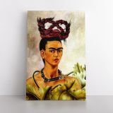 Frida Self-portrait with the Plait Canvas Wall Art - Image 2