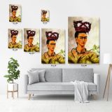 Frida Self-portrait with the Plait Canvas Wall Art - Image 4