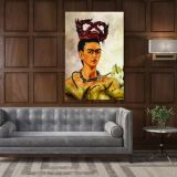 Frida Self-portrait with the Plait Canvas Wall Art - Image 5