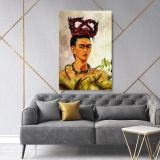 Frida Self-portrait with the Plait Canvas Wall Art - Image 6