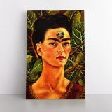 Frida Kahlo While Thinking of Death Canvas Wall Art - Image 2