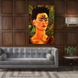 Frida Kahlo While Thinking of Death Canvas Wall Art - Image 5