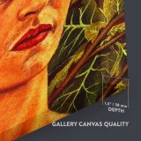 Frida Kahlo While Thinking of Death Canvas Wall Art - Image 7