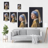 Girl with a Pearl Earring Canvas Johannes Canvas Wall Art - Image 4
