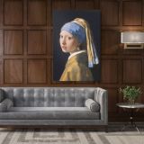 Girl with a Pearl Earring Canvas Johannes Canvas Wall Art - Image 5
