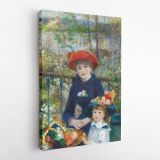 Sisters Oil Canvas Pierre Auguste Renoir Art Institute Canvas Wall Art