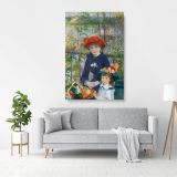 Sisters Oil Canvas Pierre Auguste Renoir Art Institute Canvas Wall Art - Image 3