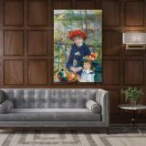 Sisters Oil Canvas Pierre Auguste Renoir Art Institute Canvas Wall Art - Image 5