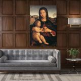 Raphael Raffaello Sanzio da Urbino Madonna and Child Canvas Wall Art - Image 5