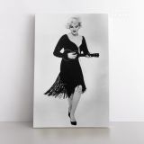 Marilyn Monroe Black and White Canvas Sexy Model Singer Nude Canvas Wall Art - Image 3
