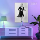 Marilyn Monroe Black and White Canvas Sexy Model Singer Nude Canvas Wall Art - Image 5
