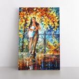 Autumn Hug Famous Oil Painting by Leonid Afremov Canvas Wall Art - Image 6