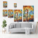 Autumn Hug Famous Oil Painting by Leonid Afremov Canvas Wall Art - Image 7