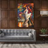 Famous Palette Knife Art Oil Painting by Leonid Afremov Canvas Wall Art