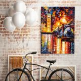 Palette Knife London Oil Painting by Leonid Afremov Canvas Wall Art - Image 3