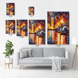 Palette Knife London Oil Painting by Leonid Afremov Canvas Wall Art - Image 7
