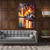 Palette Knife London Oil Painting by Leonid Afremov Canvas Wall Art