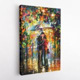 Kiss under the Rain Famous Palette Knife Art Oil Painting by Leonid Afremov Canvas Wall Art - Image 5