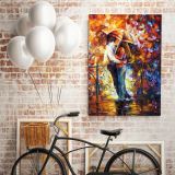 Couples in Love Famous Palette Knife Art Oil Painting by Leonid Afremov Canvas Wall Art - Image 4