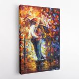 Couples in Love Famous Palette Knife Art Oil Painting by Leonid Afremov Canvas Wall Art - Image 6