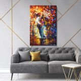 Couples in Love Famous Palette Knife Art Oil Painting by Leonid Afremov Canvas Wall Art - Image 2