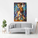 Internal Struggle of Lust Palette Knife Art Oil Painting by Leonid Afremov Canvas Wall Art - Image 3