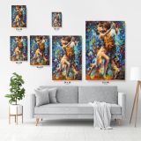 Internal Struggle of Lust Palette Knife Art Oil Painting by Leonid Afremov Canvas Wall Art - Image 7