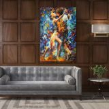 Internal Struggle of Lust Palette Knife Art Oil Painting by Leonid Afremov Canvas Wall Art