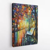 Palette Knife Art "She Left" Oil Painting by Leonid Afremov Canvas Wall Art - Image 4