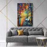 Palette Knife Art "She Left" Oil Painting by Leonid Afremov Canvas Wall Art - Image 6