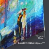 Palette Knife Art Misty Mood Night Oil Painting by Leonid Afremov Canvas Wall Art - Image 8